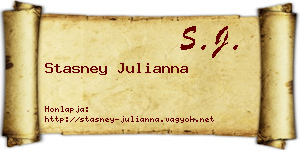 Stasney Julianna névjegykártya